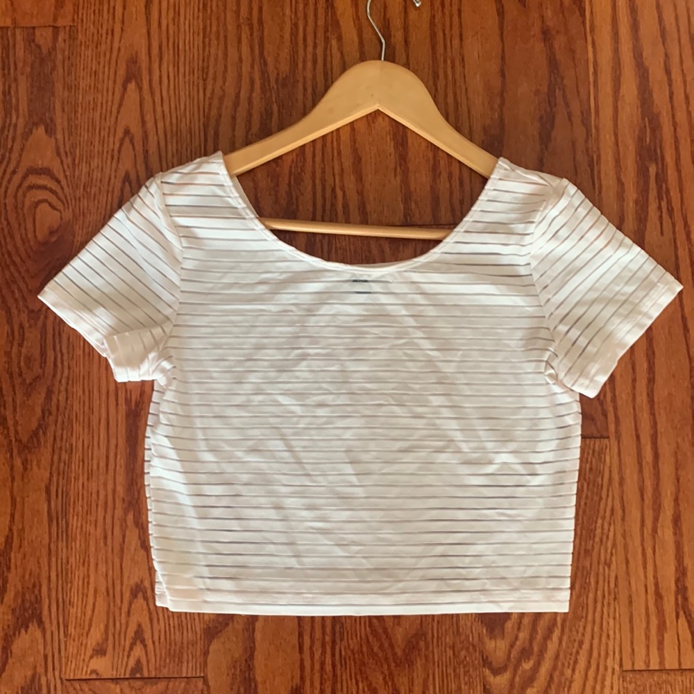 H&M White Crop Top